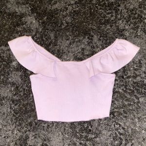 Lavender Crop Top